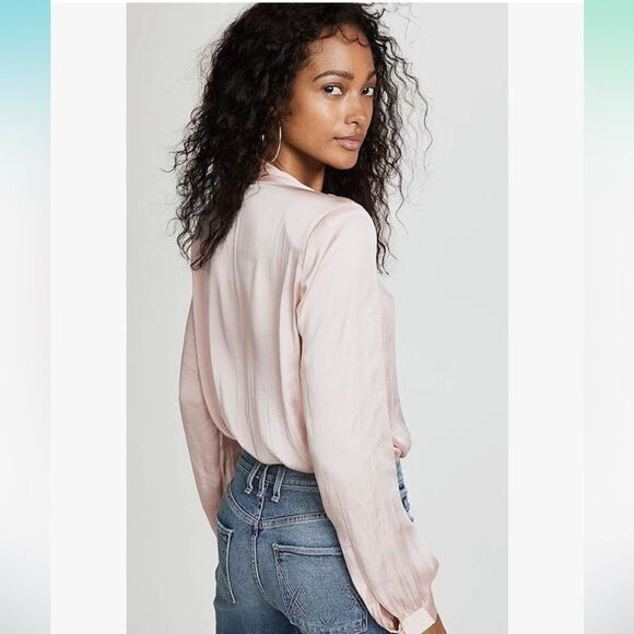 Paige NWT Sevilla Thong Bodysuit in cream/pink size M - Picture 4 of 8